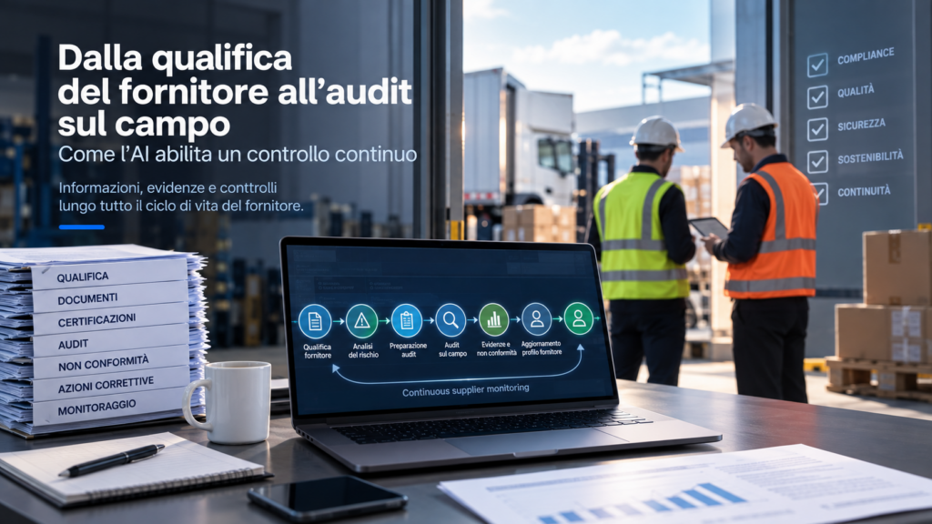 Dalla qualifica del fornitore all’audit sul campo: come l’AI abilita un controllo continuo