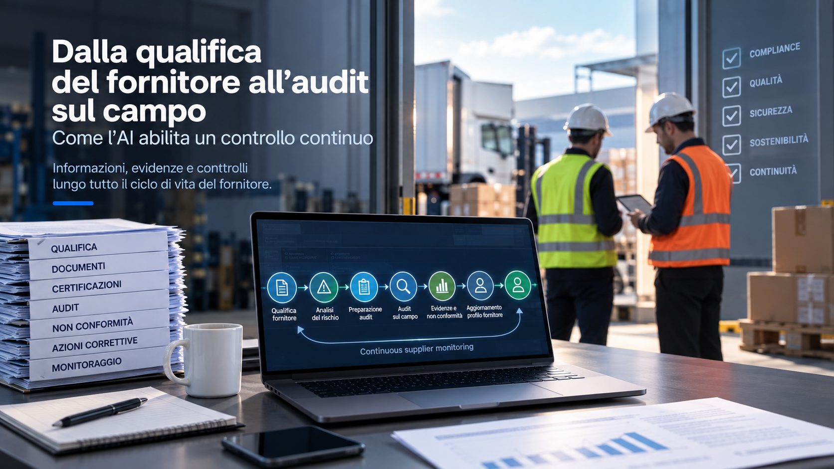 Dalla qualifica del fornitore all’audit sul campo: come l’AI abilita un controllo continuo